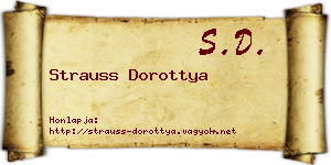 Strauss Dorottya névjegykártya